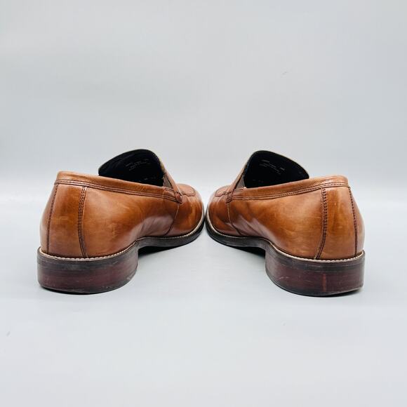 Cole Haan Shoes Mens 12 Brown Leather Loafers Slip On Dress Apron Toe Classic main image 7